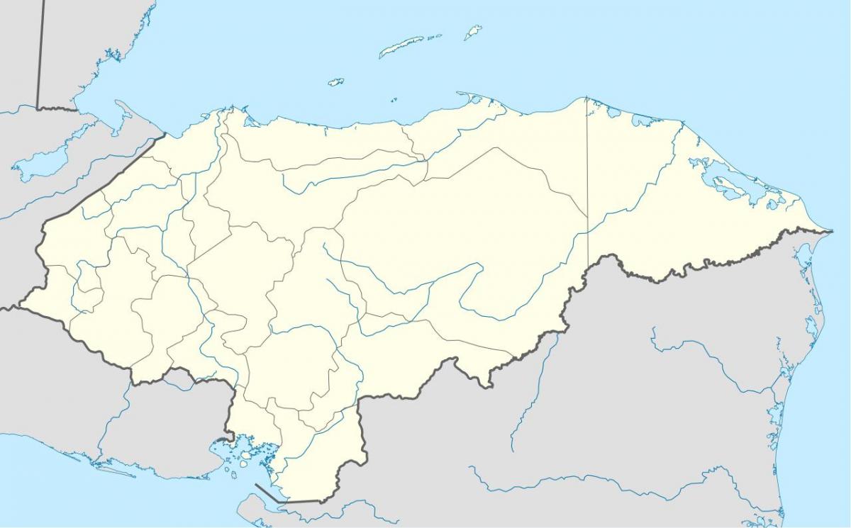 zemljevid, ki prikazuje Honduras