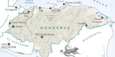 Zemljevid la ceiba Honduras